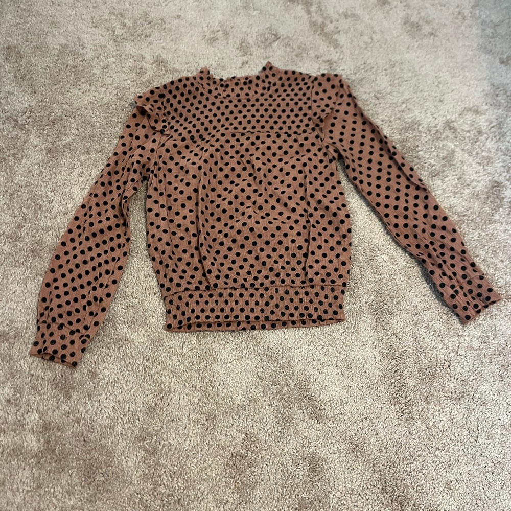blu pepper Polka Dot shirt